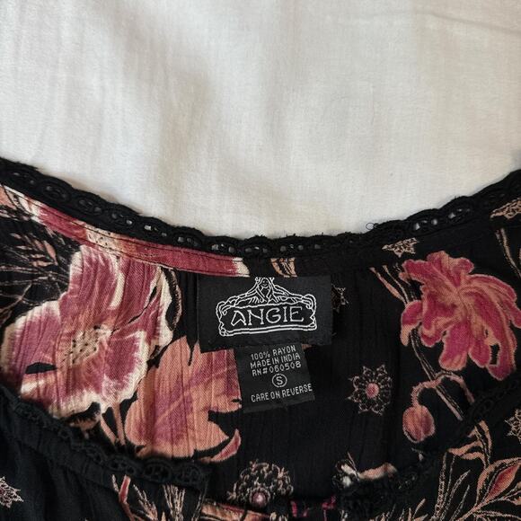 floral boho mini dress angie tiered sundress y2k indie style - Picture 7 of 7